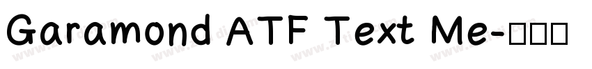 Garamond ATF Text Me字体转换